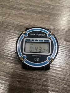 ELEKTRONIKA 52 Vintage Digital Watch Original NOS, Belarus 2000s brand USSR - Picture 1 of 8