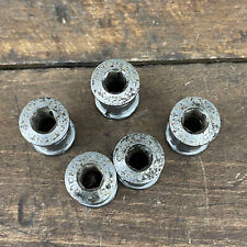 Vintage Campagnolo Record Chainring Bolts Screw Nut Patent Stamped Campy 1980s .