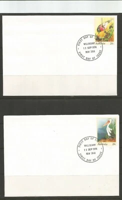 AUSTRALIA, 1978  20c BIRD DEFINITIVES (7) FDC ,ASC E58-E64, USED (o) - Image 1 of 4