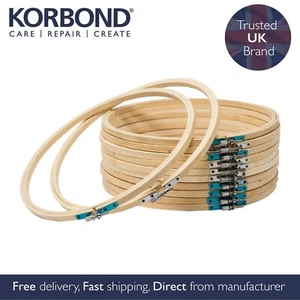 Korbond Embroidery Hoop Bundle - x 12 Cross Stitch Hoops - 8 Inch - Picture 1 of 1
