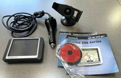 Garmin 4.3" NUVI 200 GPS Navagation TESTED Bundle with Car Mount, Charger, Etc. - Image 1 of 4