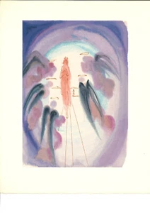 SALVADOR DALI DRUCK/mit TEXT - Paradies 24 ""Die Freude der Gesegneten"" GÖTTLICHE KOMÖDIE - Bild 1 von 2