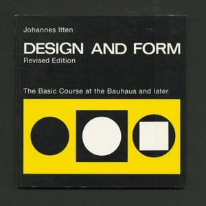 1975 Johannes Itten DESIGN & FORM The BAUHAUS Basic Course DESIGN THEORY Book - Picture 1 of 12