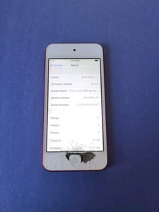 Apple iPod Touch 6th Generation 16GB A1574 MKH82LL/A Cracked Still works! #P18 - Picture 1 of 3