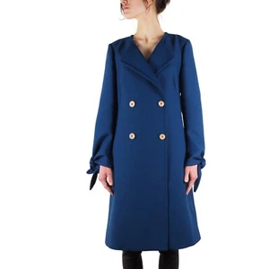 Roberto Cavalli Women's Blue Trench Coat size 42 - Picture 1 of 15