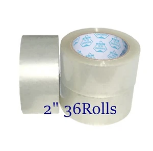 36 ROLLEN 2" x 330' KLAR VERPACKUNG VERPACKUNGSBAND 110 YARD - Bild 1 von 1