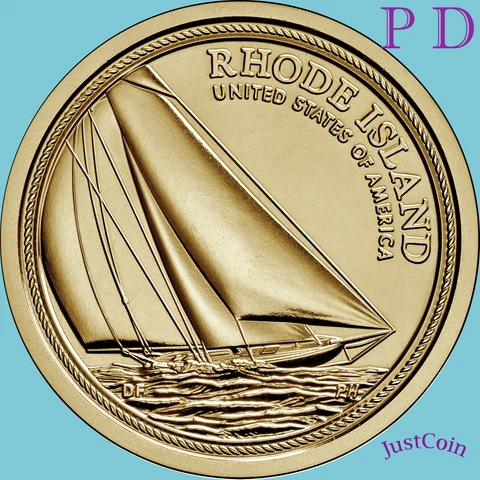 2022 P&D RHODE ISLAND (RI) INNOVATION DOLLARS TWO UNCIRCULATED COINS SET Cover