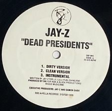 JAY-Z Dead Presidents RARE PROMO 12" Listening Party 1996 HUSTLE Feelin it +++