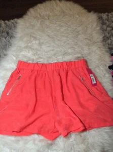 xhilaration Flowing Shorts New Large Orange Zippered Pockets Size Large New - Picture 1 of 3