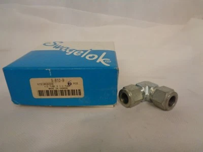 全新 6 盒 SWAGELOK S-810-9 碳钢 1/2"X 1/2" UNION ELBOW 配件 — 第 1/3 张图片