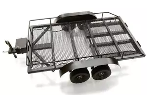 Integy Black Aluminum flatbed Dual Axle Car Trailer Kit for 1/10th Scale C26722 - Picture 1 of 1