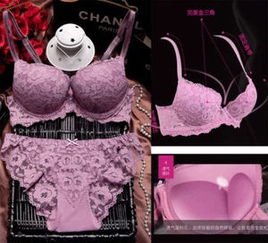 Womens Lingerie Floral Push Up Padded Bra And Panties Set Underwear Bralette ABC - Picture 1 of 56