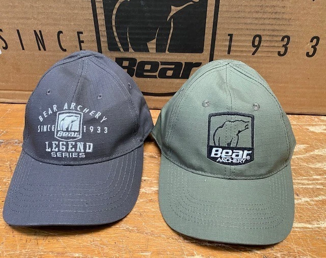 BEAR ARCHERY Authentic Hunting Hats 1-Green 1 Grey Free Shipping ! - Image 1 of 1