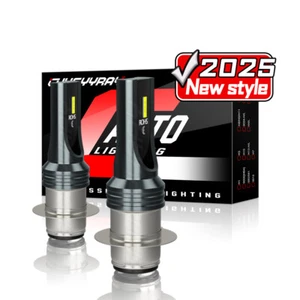 For Arctic Cat Bearcat 454 1996 1997 1998 ATV LED Headlight Bulb Kit 2x P15D H6M - Bild 1 von 12