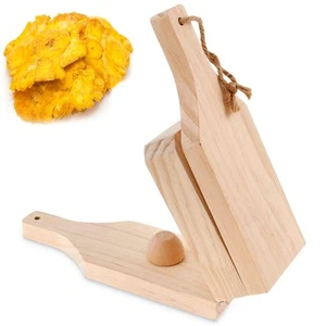 Wooden Tostones Plantain Press Large Size, Banana Smasher Maker,Plantain Pres... - Picture 1 of 9