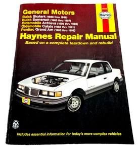 Manual de reparación Haynes Buick Skylark Somerset Oldsmobile Achieva Pontiac Grand Am - Imagen 1 de 10