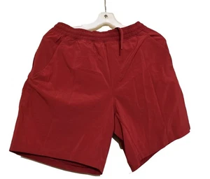 Lululemon Pace Breaker Linerless Short 7" size Medium Red Running Gym - Picture 1 of 6