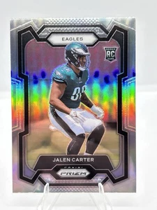 Fútbol americano Panini Prizm 2023 Jalen Carter radiocontrol plata Prizm #381 Eagles - Imagen 1 de 2