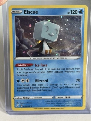 Eiscue SWSH02: Rebel Clash 054/192 Near Mint NM Cosmos Holo Rare - Image 1 of 2