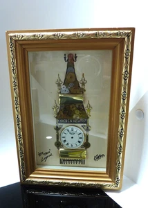 Vintage Big Ben Uhrenteile gerahmtes Bild WANDDEKO - Bild 1 von 8