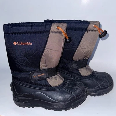 Columbia Kids Size 12 Snow Boots Black And Gray - Image 1 of 4