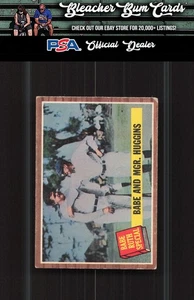 1962 Topps 137 Babe and Mgr. Huggins Creased - Picture 1 of 2