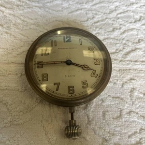 Bigelow Kennard Cortland Watch Co  Movement Vintage Car Dashboard Clock  8 Day - Picture 1 of 14