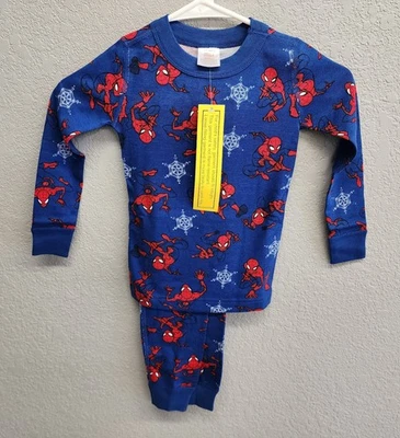 Hanna Andersson 4 Marvel Spider-Man Holiday Christmas Long John Pajamas Set NIP - Image 1 of 4