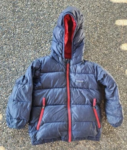 Patagonia Baby Hi-Loft Down Sweater Hoody Jacket 3T Navy Blue - Bild 1 von 6