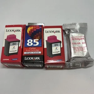 GENUINE Lexmark 85 & 80 Color HIGH YIELD Ink Cartridge - Picture 1 of 5