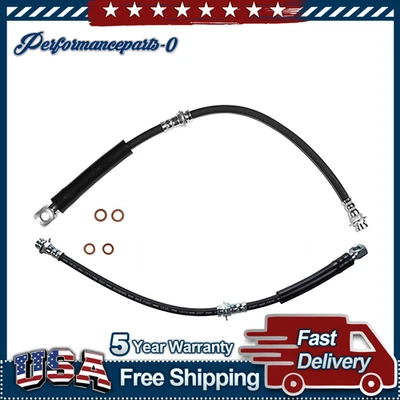 2X Manguera de línea de freno delantero Sunsong para Chevrolet Camaro 1984 1985 1986 1987 Foto 1 de 4