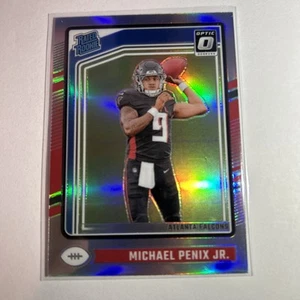 2024 Donruss Optic Football Silver Holo Michael Penix Jr Atlanta Rated Rookie SP - Bild 1 von 3