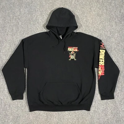 Sudadera con Capucha National Marines Yacht Bikers Poker Run Adulto XL Negra Calavera Motocicletas Foto 1 de 4