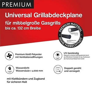 Universal PremiumGrill Abdeckhaube für Gasgrill bis ca. 132 cm Breite - Bild 1 von 8