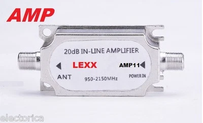 ANTENNA SATELLITE INLINE AMPLIFIER SIGNAL BOOSTER HDTV BELL DIRECTV DISH NETWORK - Image 1 of 4