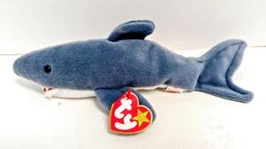 RARE Ty Beanie Baby "Crunch" the Shark 5th Generation 10" Date of Birth 13.01.96 - Bild 1 von 15