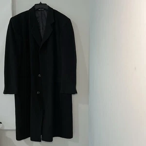 Silver Cloud Men's Cashmere Wool Blend Overcoat Long Top Dress Coat Preowned - Picture 1 of 12