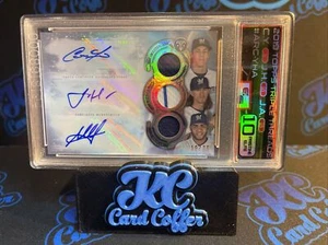 2019 Topps Triple Threads Yelich, Hader, Aguilar Auto & Relic /36 - ECG 10 - Picture 1 of 2