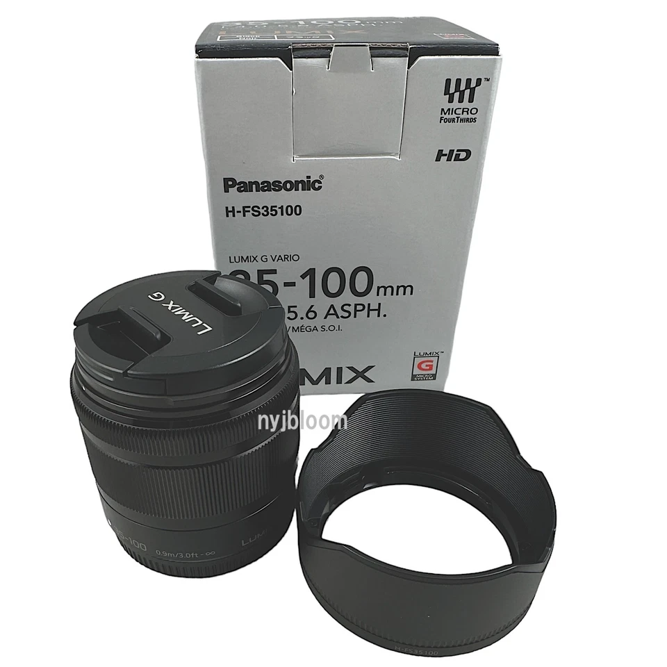 New Panasonic LUMIX G VARIO 35-100mm f/4.0-5.6 ASPH. MEGA O.I.S. Lens - BLACK - Image 1 of 4
