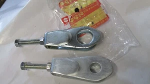 NOS GENUINE SUZUKI TS250 TS400 TM250 TM400 CHAIN ADJUSTER SET WITH NOS HARDWARE - Picture 1 of 2