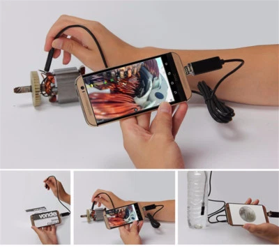Micro USB Flexible Inspection Camera Endoscope Borescope For Android Phone PC - Изображение 1 из 4