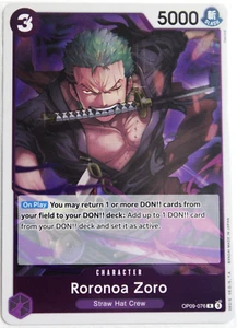Roronoa Zoro OP09-076 R Foil NEW (Emperors in the New World) One Piece CCG - Picture 1 of 2