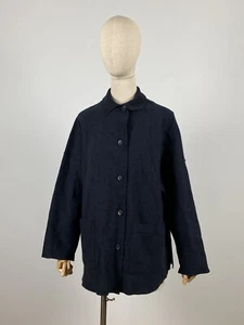 Chaqueta Blazer OSKA Negra De Gran Tamaño Lana Diseñador Manga Larga Con Botones Talla 1 - Imagen 1 de 18