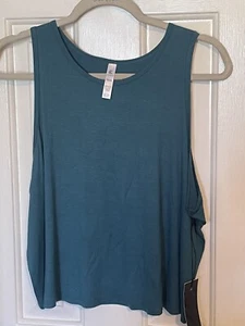 Kyodan Women’s Cropped Tank Size XL Teal Green MSRP $38 - Picture 1 of 2