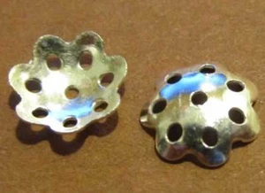 925 Sterling Silber - Perlenkappen. 8mm. 10 Stück. - Picture 1 of 1