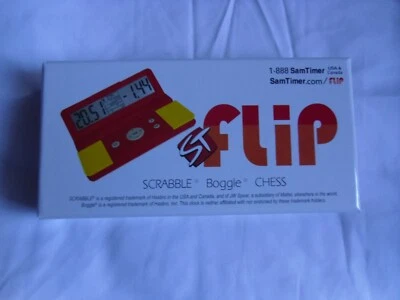 GAME CLOCK Red/Yellow FlipTimer for Scrabble or chess - Image 1 of 3