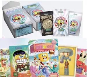 Factory Sealed BobiCard SpongeBob Trading Card Box 11 Packs 52 Cards New PTCG - Picture 1 of 11