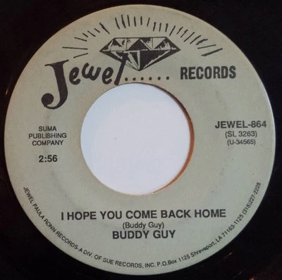 Buddy Guy - I Hope You Come Back Home .45 Single 7" Record - Chicago Blues  - Image 1 of 2
