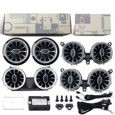 8 件环境灯交流通风口适用于梅赛德斯奔驰 E 级 W213 E300 E63 AMG 2016-2023 — 第 1/4 张图片