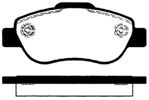 KIT PASTIGLIE PATTINI PASTICCHE FRENO PER FIAT PANDA 1.2 1.3 MULTIJET AUTO JTD - Imagen 1 de 1